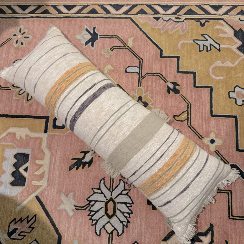 URBAN OUTFITTERS / Anthropologie~ XL Throw Lumbar  Pillow 14” x 40”